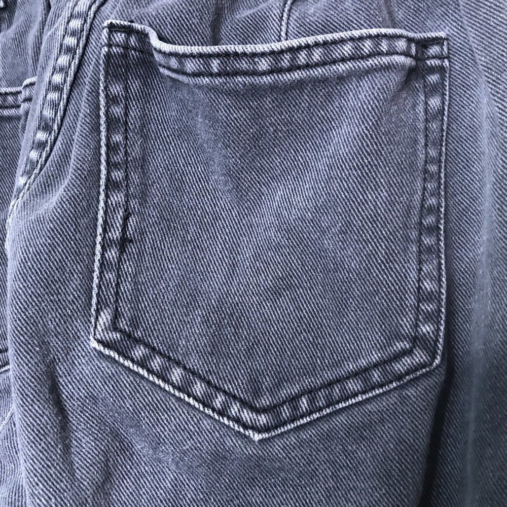 PACSUN Womens Faded Black Paper Bag Waist Mom Jean 23 - Picture 3 of 11